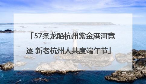 57条龙船杭州紫金港河竞逐 新老杭州人共度端午节